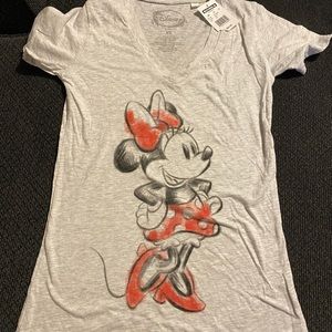 Disney Minnie Mouse Ladies Shirt XS Extra Small NWT